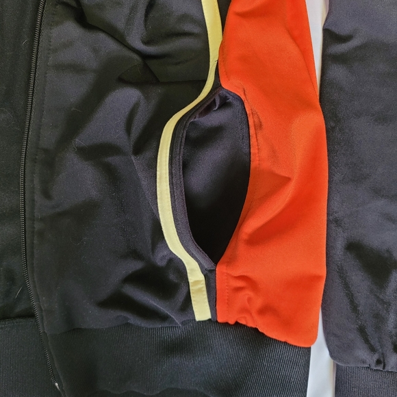 Bailey's Point Varsity Jacket Mens Size M Orange and Black - Picture 7 of 9